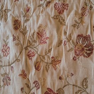 Embroidered Valances w/ Flower Design, 53 x 19